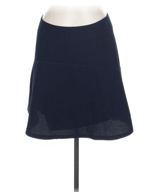 Vince Camuto Navy A-Line Skirt